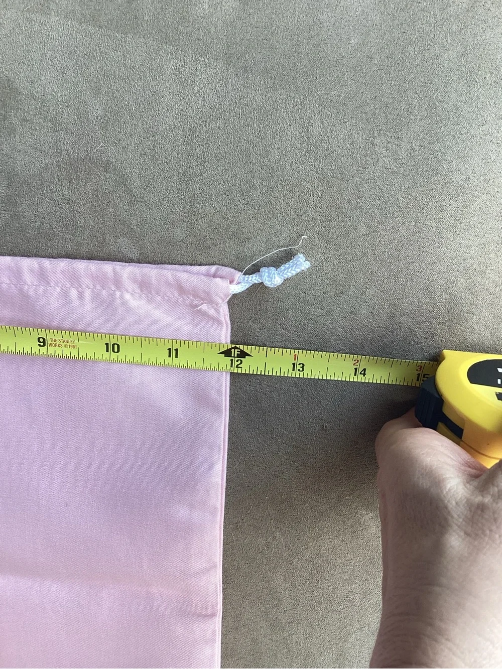 FAO abulous New York Pink Drawstring Dust Bag with Gold Logo